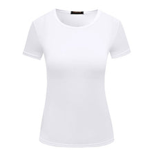 Load image into Gallery viewer, 1PC Casual Female Short Sleeve Solid Tops S-XXL Popular T Shirt Hot Sale Plain Basic High Quality Elastic 6 Color Women
